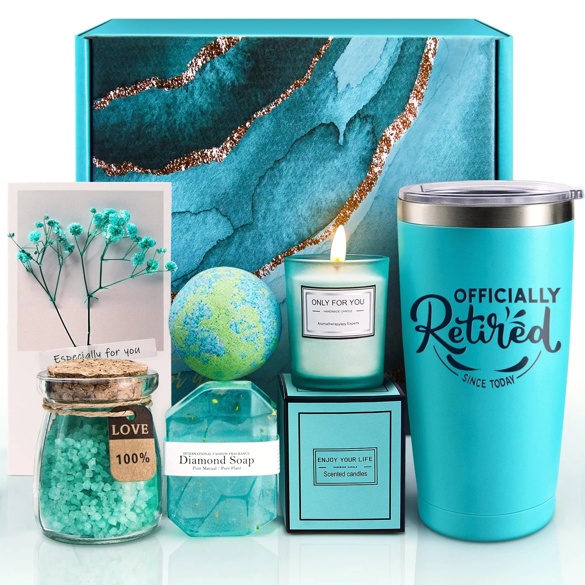 Beautiful Retirement Gift Box Turquoise £38
